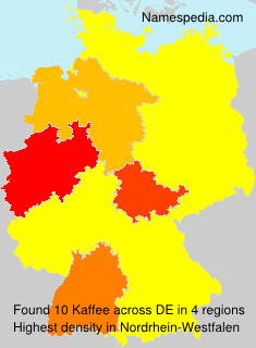 Surname Kaffee in Germany Surname Kaffee in Germany