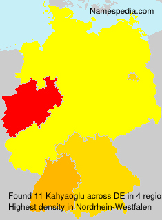 Surname Kahyaoglu in Germany Surname Kahyaoglu in Germany
