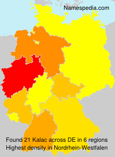 Surname Kalac in Germany Surname Kalac in Germany