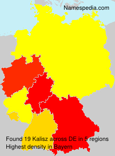 Surname Kalisz in Germany Surname Kalisz in Germany