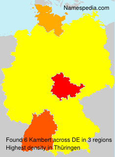 Surname Kambert in Germany Surname Kambert in Germany