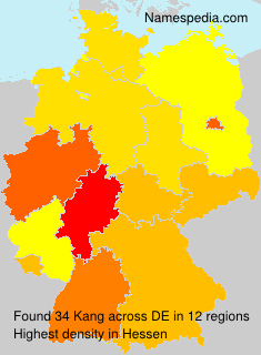 Surname Kang in Germany Surname Kang in Germany