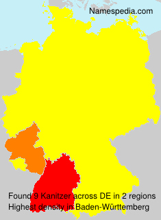 Surname Kanitzer in Germany