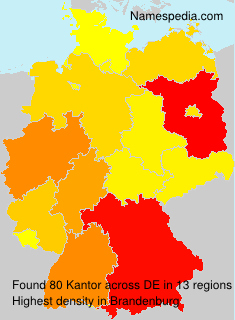 Surname Kantor in Germany Surname Kantor in Germany
