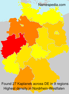 Surname Kaplanek in Germany Surname Kaplanek in Germany