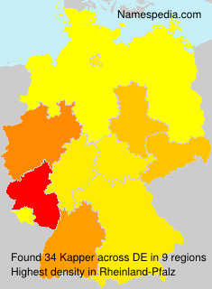 Surname Kapper in Germany Surname Kapper in Germany