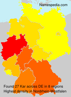 Surname Kar in Germany Surname Kar in Germany