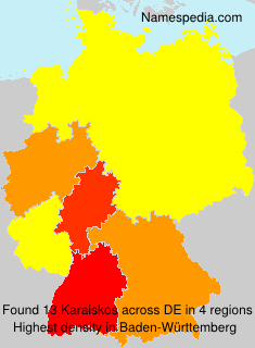 Surname Karaiskos in Germany Surname Karaiskos in Germany