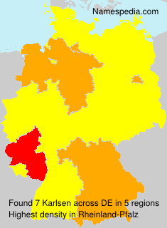Surname Karlsen in Germany Surname Karlsen in Germany