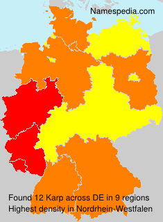 Surname Karp in Germany Surname Karp in Germany