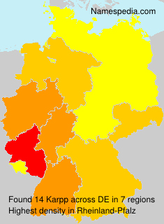 Surname Karpp in Germany Surname Karpp in Germany