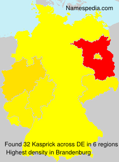 Surname Kasprick in Germany Surname Kasprick in Germany