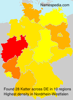 Surname Katter in Germany Surname Katter in Germany