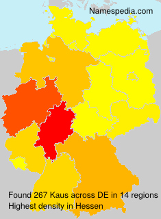 Surname Kaus in Germany Surname Kaus in Germany