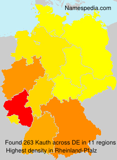 Surname Kauth in Germany Surname Kauth in Germany