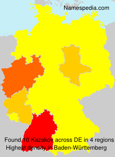 Surname Kazakov in Germany Surname Kazakov in Germany