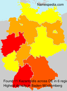 Surname Kazantzidis in Germany Surname Kazantzidis in Germany