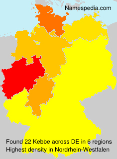 Surname Kebbe in Germany Surname Kebbe in Germany