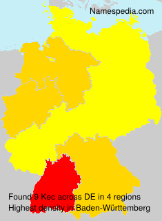 Surname Kec in Germany Surname Kec in Germany