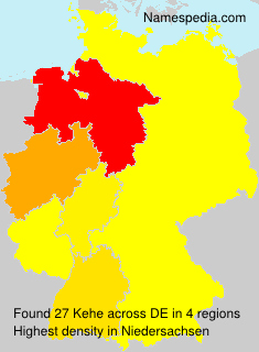 Surname Kehe in Germany Surname Kehe in Germany