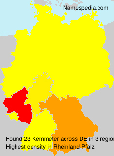 Surname Kemmeter in Germany Surname Kemmeter in Germany