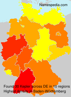 Surname Kepler in Germany Surname Kepler in Germany