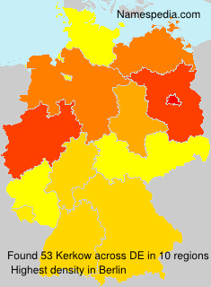 Surname Kerkow in Germany Surname Kerkow in Germany