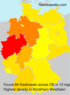 Surname Kiedrowski in Germany Surname Kiedrowski in Germany