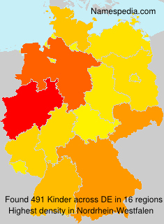 Surname Kinder in Germany Surname Kinder in Germany