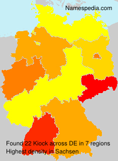 Surname Kiock in Germany Surname Kiock in Germany
