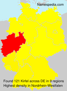 Surname Kirfel in Germany Surname Kirfel in Germany