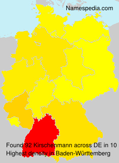 Surname Kirschenmann in Germany Surname Kirschenmann in Germany