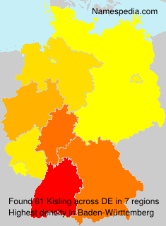 Surname Kisling in Germany Surname Kisling in Germany