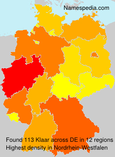 Surname Klaar in Germany Surname Klaar in Germany