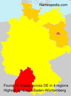 Surname Klaass in Germany Surname Klaass in Germany