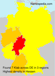 Surname Klab in Germany Surname Klab in Germany