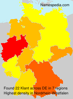 Surname Klant in Germany Surname Klant in Germany