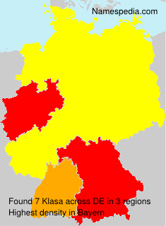 Surname Klasa in Germany Surname Klasa in Germany