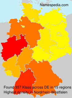 Surname Klass in Germany Surname Klass in Germany