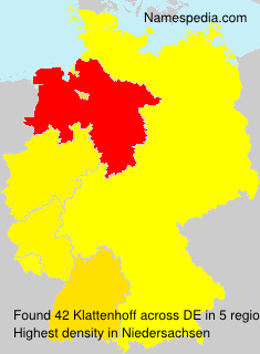 Surname Klattenhoff in Germany Surname Klattenhoff in Germany
