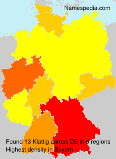 Surname Klattig in Germany Surname Klattig in Germany
