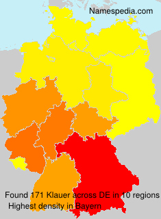 Surname Klauer in Germany Surname Klauer in Germany