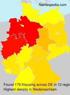 Surname Klausing in Germany Surname Klausing in Germany