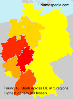 Surname Kleeb in Germany Surname Kleeb in Germany