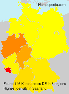 Surname Kleer in Germany Surname Kleer in Germany