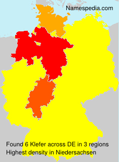 Surname Klefer in Germany Surname Klefer in Germany
