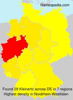 Surname Kleinertz in Germany Surname Kleinertz in Germany