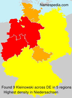 Surname Kleinowski in Germany Surname Kleinowski in Germany