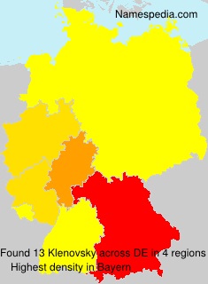 Surname Klenovsky in Germany Surname Klenovsky in Germany