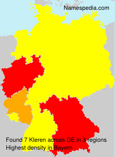 Surname Kleren in Germany Surname Kleren in Germany